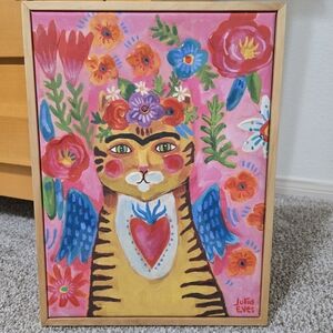 Colorful Cat Art Print by